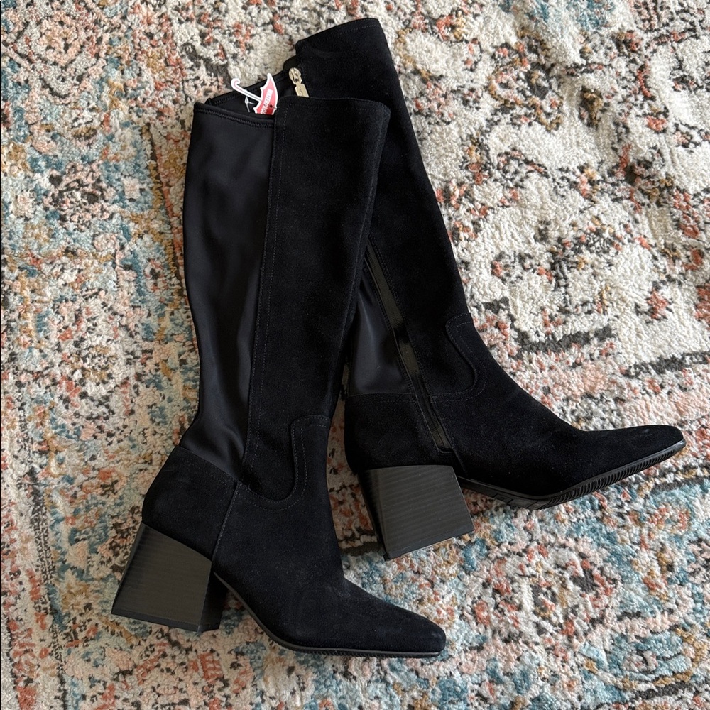 NEW- Blondo Tenor Leather Waterproof Black Boot